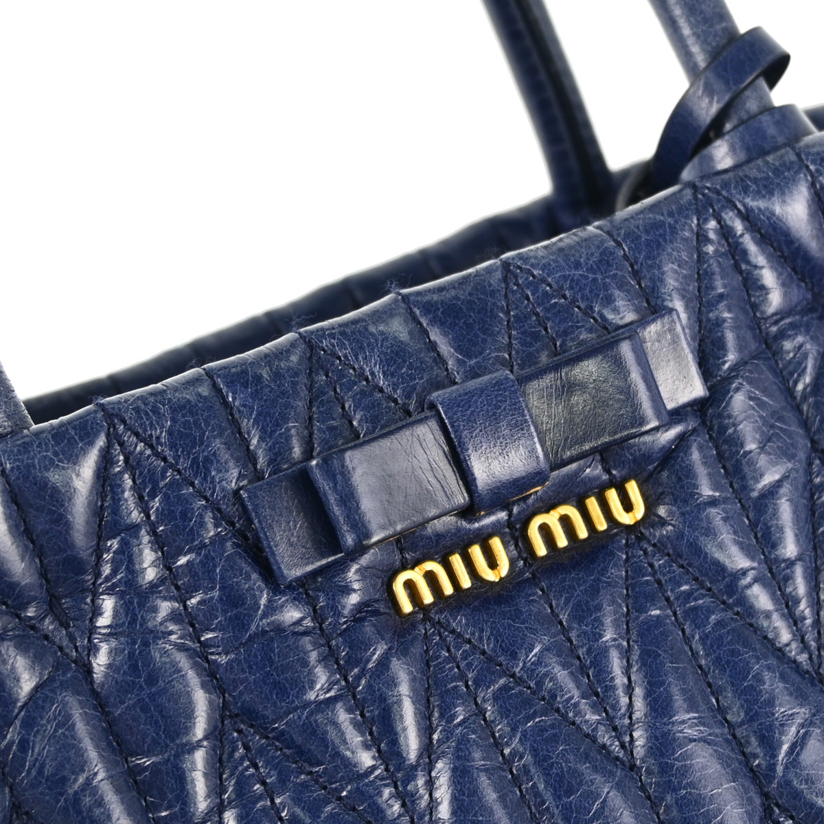 Miu Miu Navy 2way Shoulder Handbag