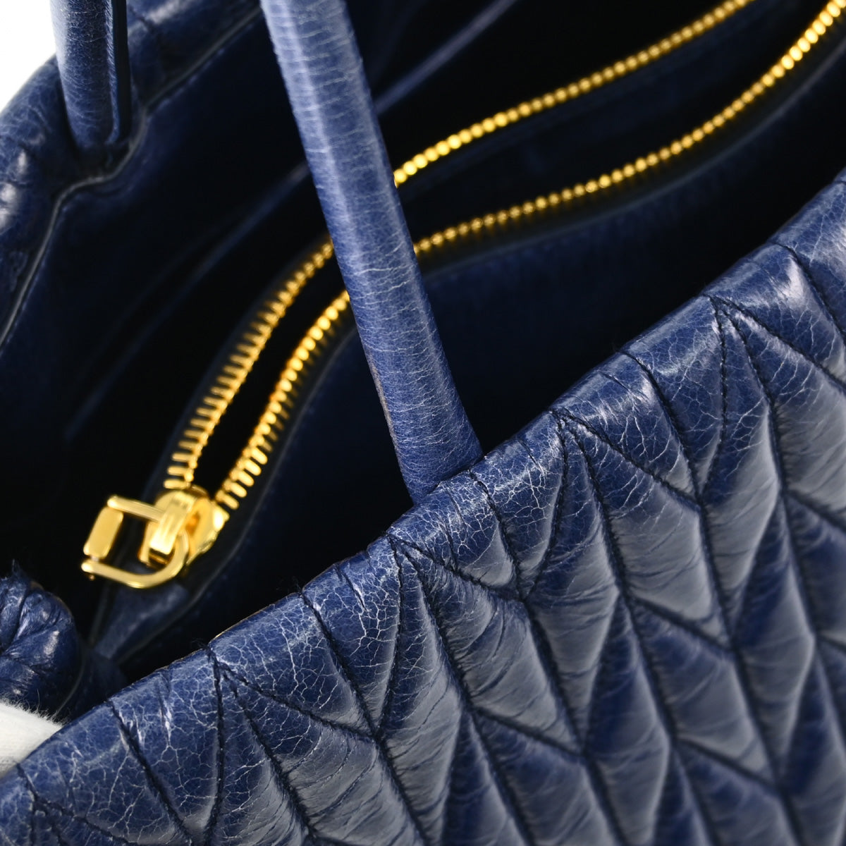 Miu Miu Navy 2way Shoulder Handbag