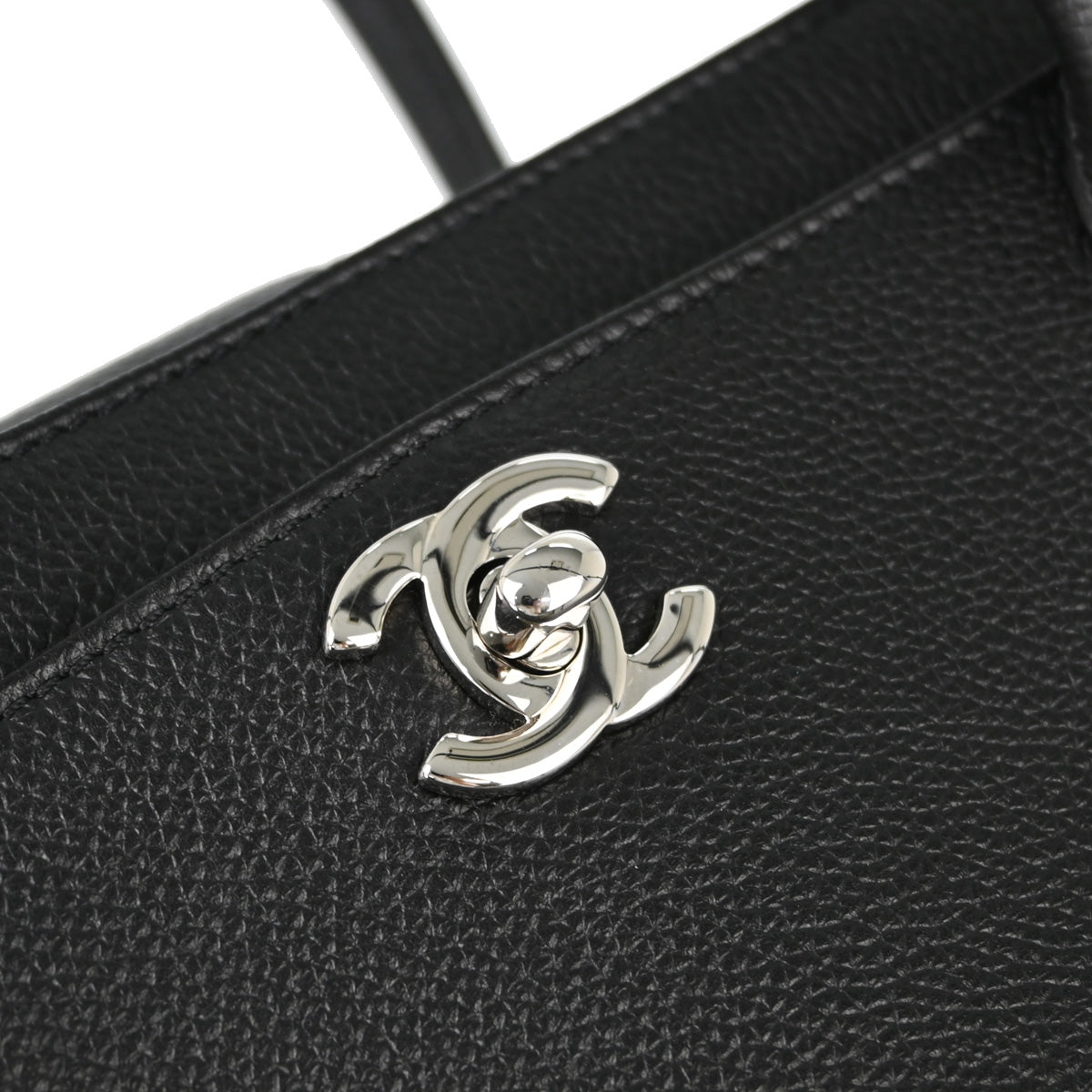 Chanel 2012 Black Calfskin Executive Cerf Tote 2way Shoulder Bag