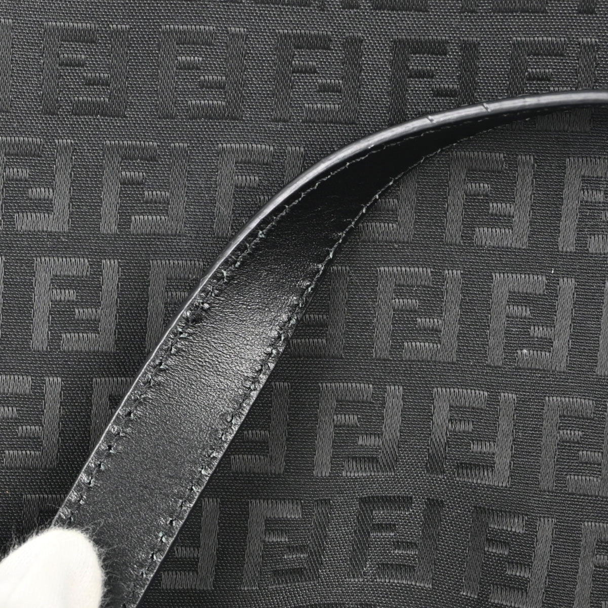 Fendi Black Zucchino Tote Handbag