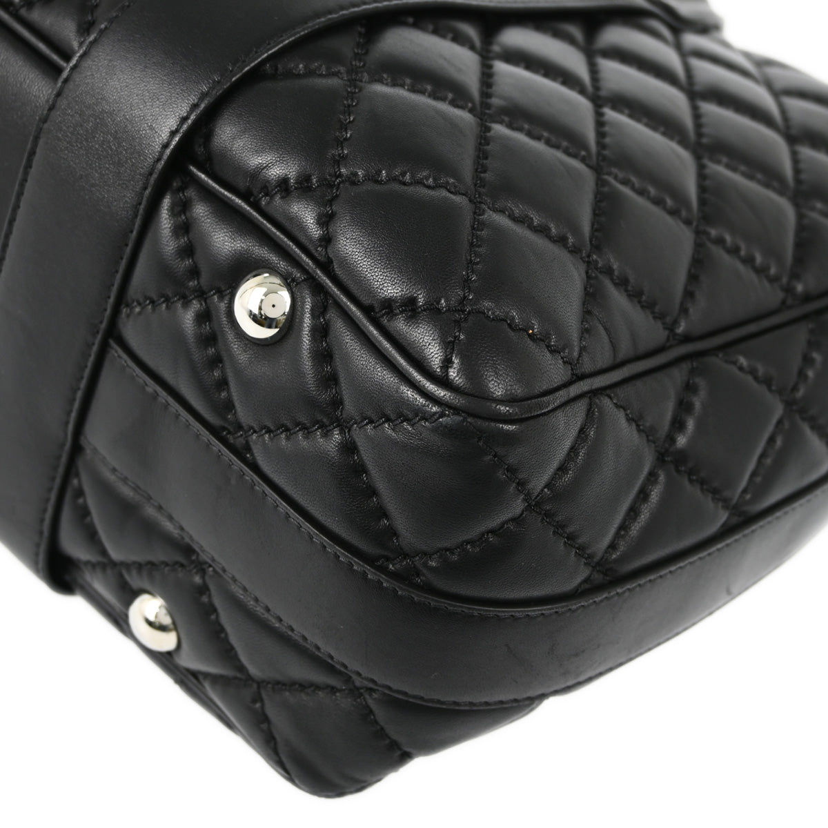 Chanel 2014-2015 Black Lambskin 2way Shoulder Handbag