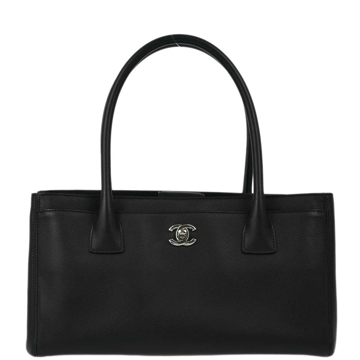 Chanel 2012-2013 Black Calfskin Executive Cerf Tote Shoulder Bag