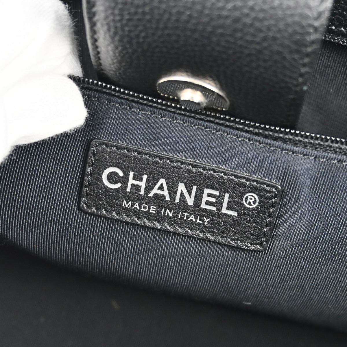 Chanel 2012-2013 Black Calfskin Executive Cerf Tote Shoulder Bag