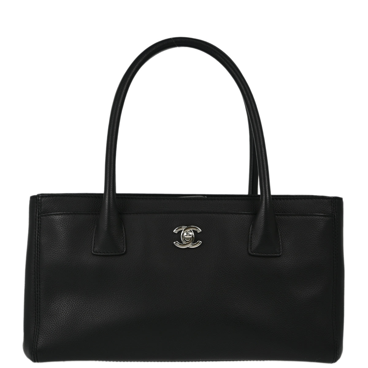 Chanel 2012-2013 Black Calfskin Executive Cerf Tote Shoulder Bag