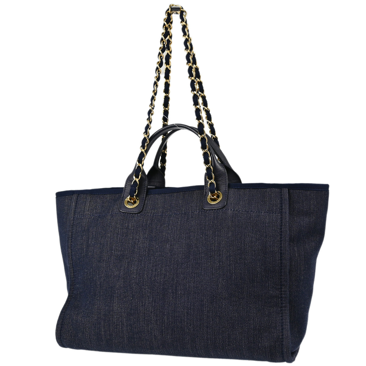 Chanel 2012-2013 Blue Denim Medium Deauville 2way Shoulder Tote Bag