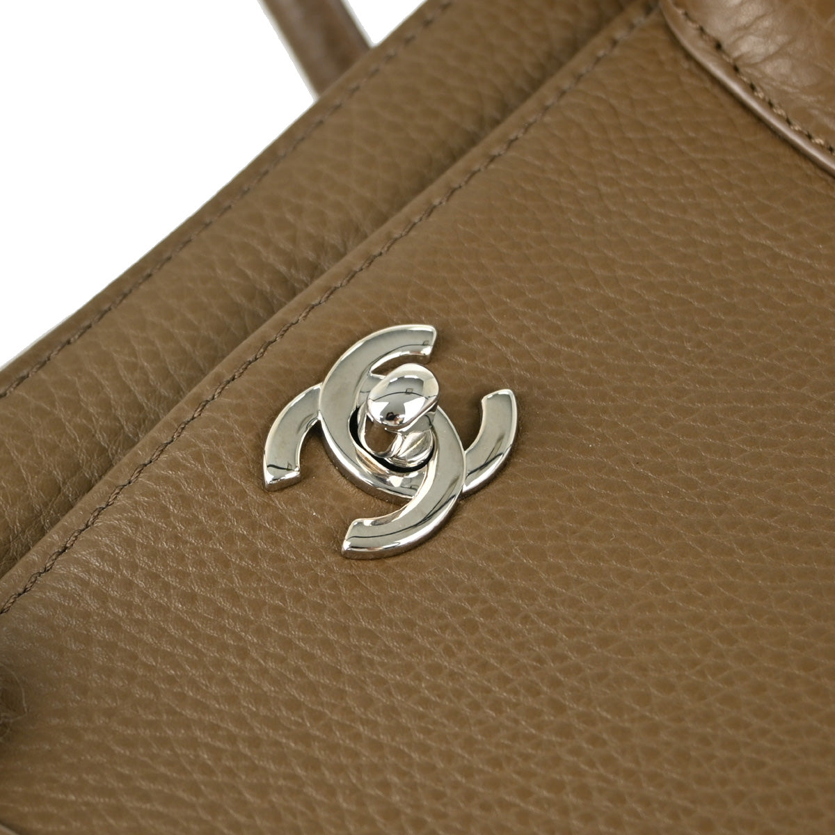 Chanel 2013-2014 Brown Calfskin Executive Cerf 2way Shoulder Handbag