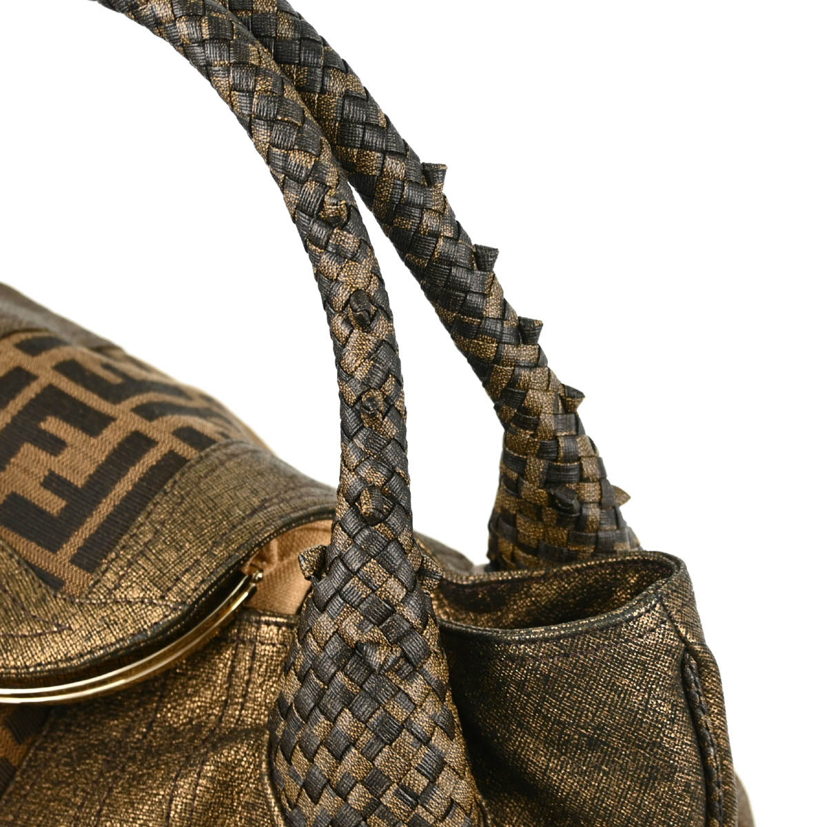 Fendi Brown Zucca Spy Bag Handbag