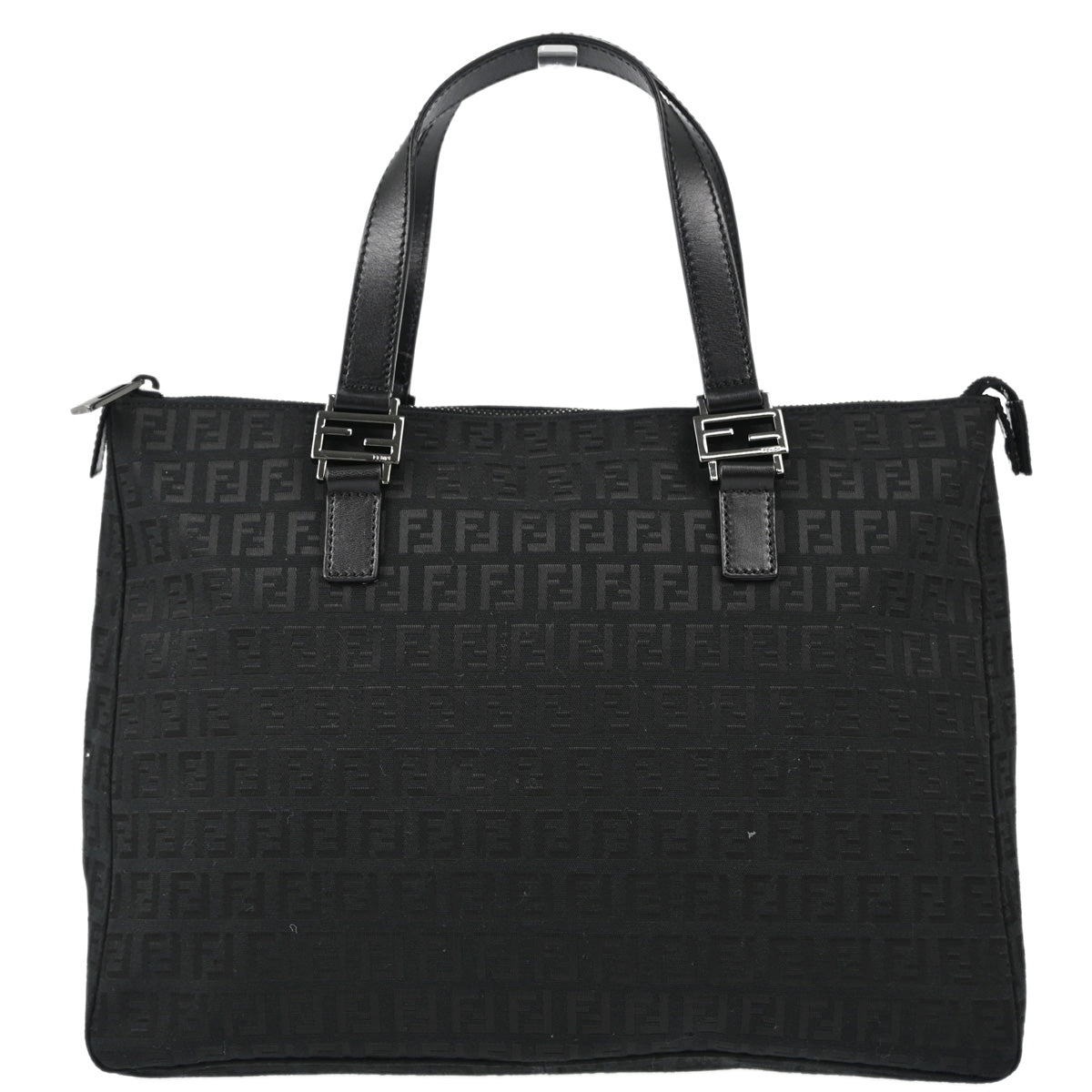 Fendi Black Zucchino Tote Handbag