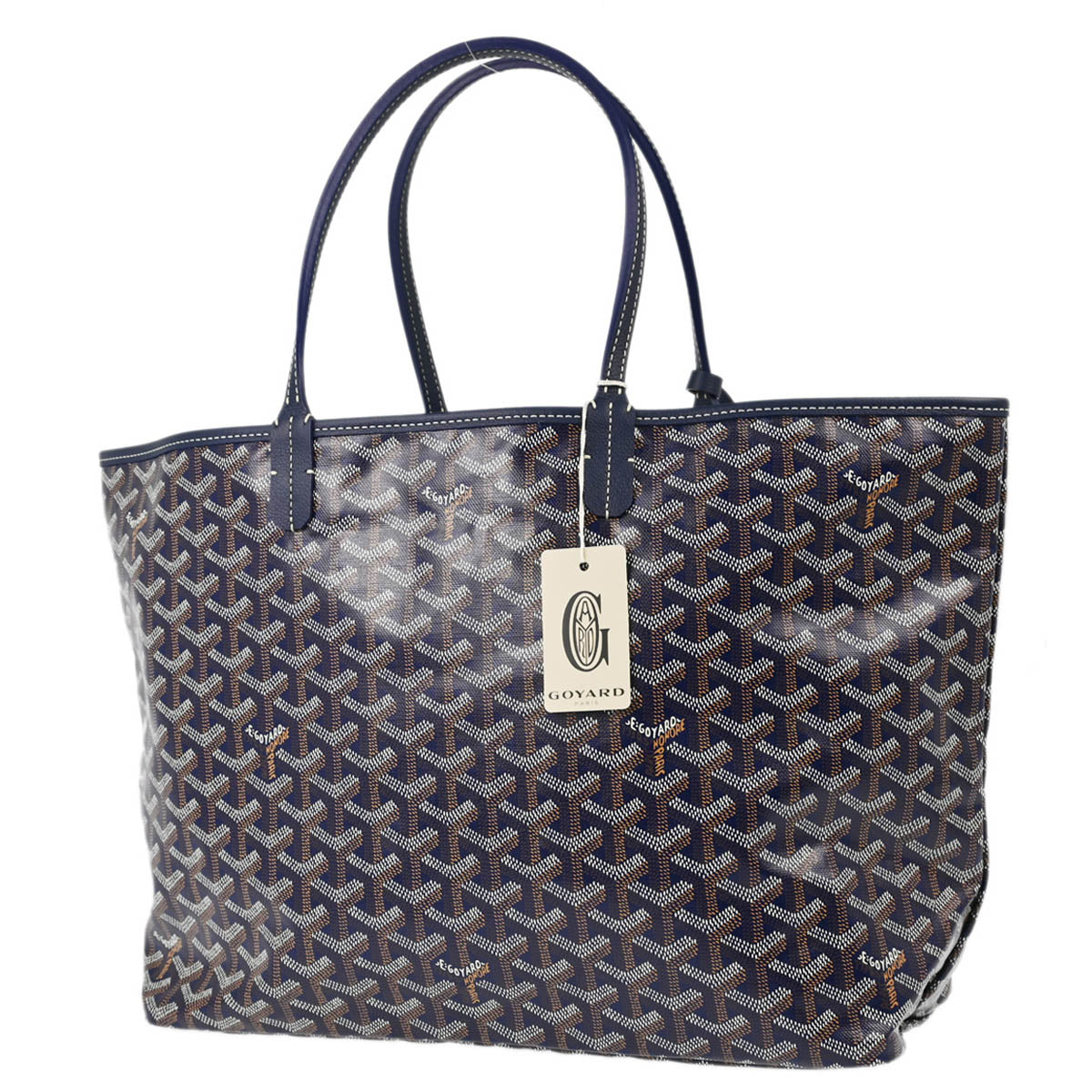 Goyard Navy St. Louis PM Tote Handbag