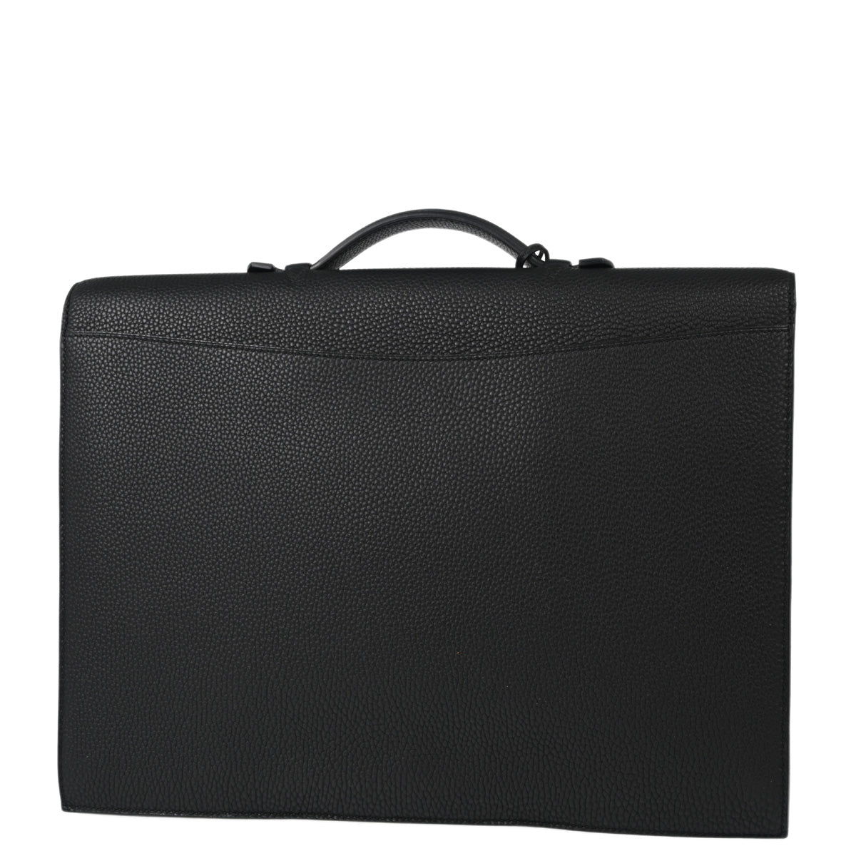 Hermes Black Togo Sac a Depeches 38 Briefcase