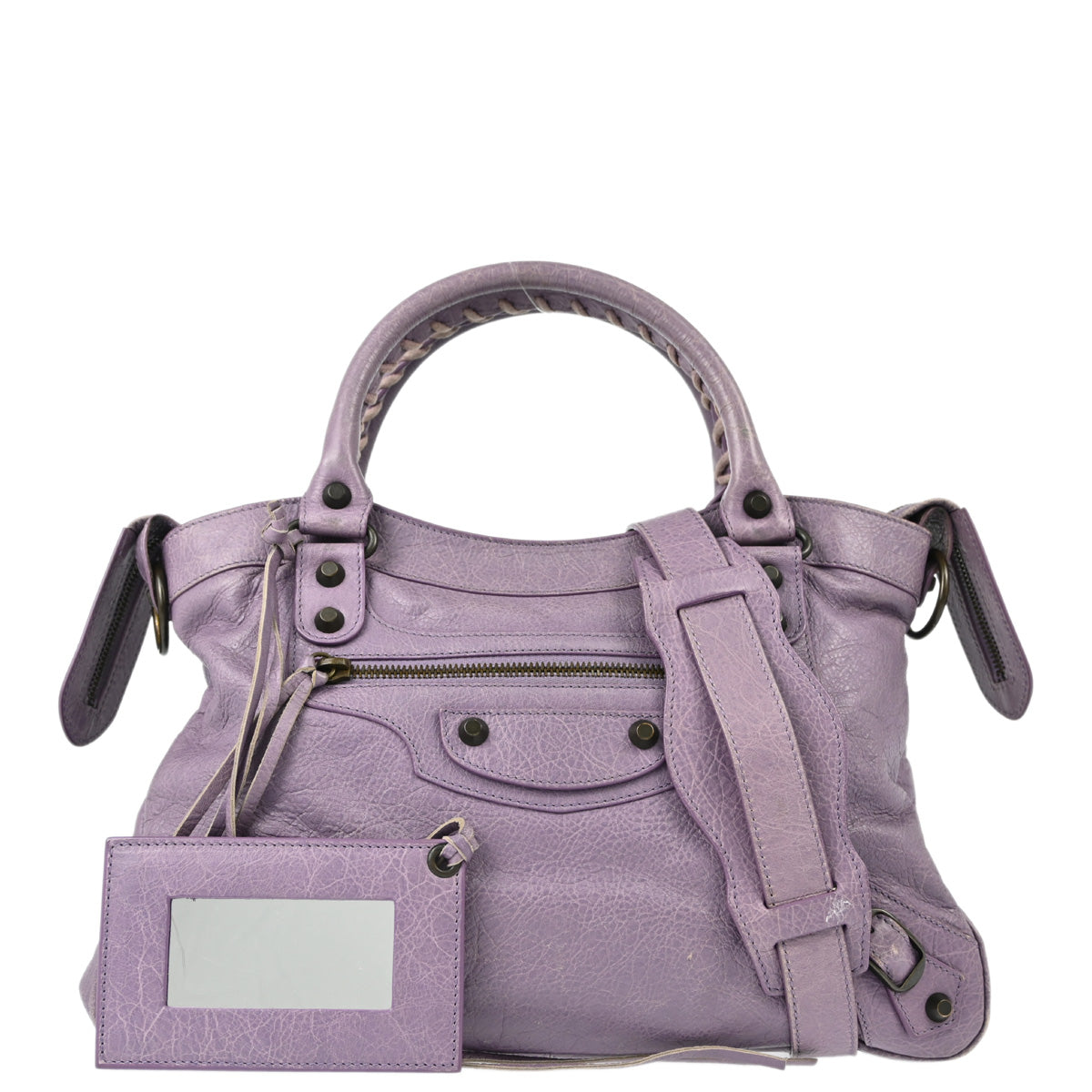 Balenciaga Purple The Town 2way Handbag