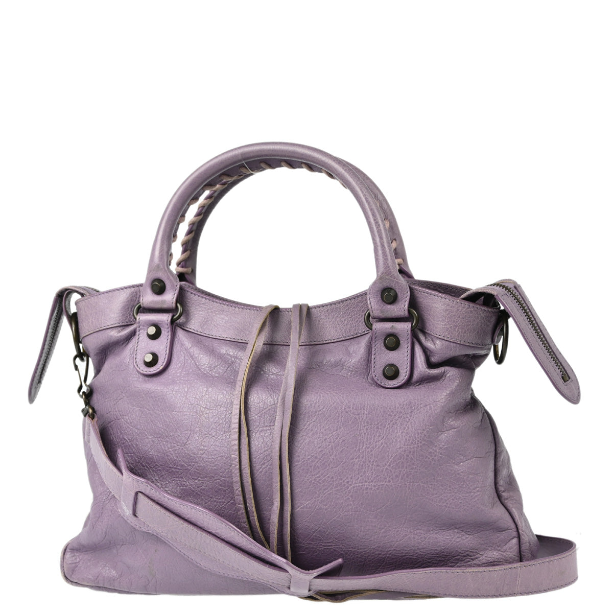 Balenciaga Purple The Town 2way Handbag