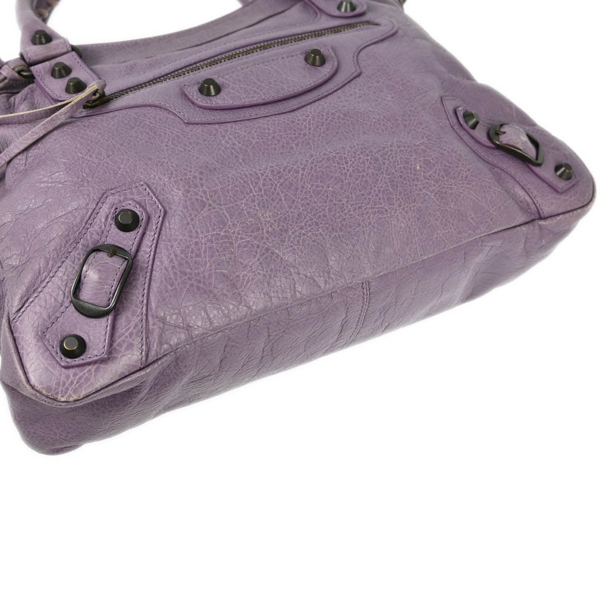 Balenciaga Purple The Town 2way Handbag