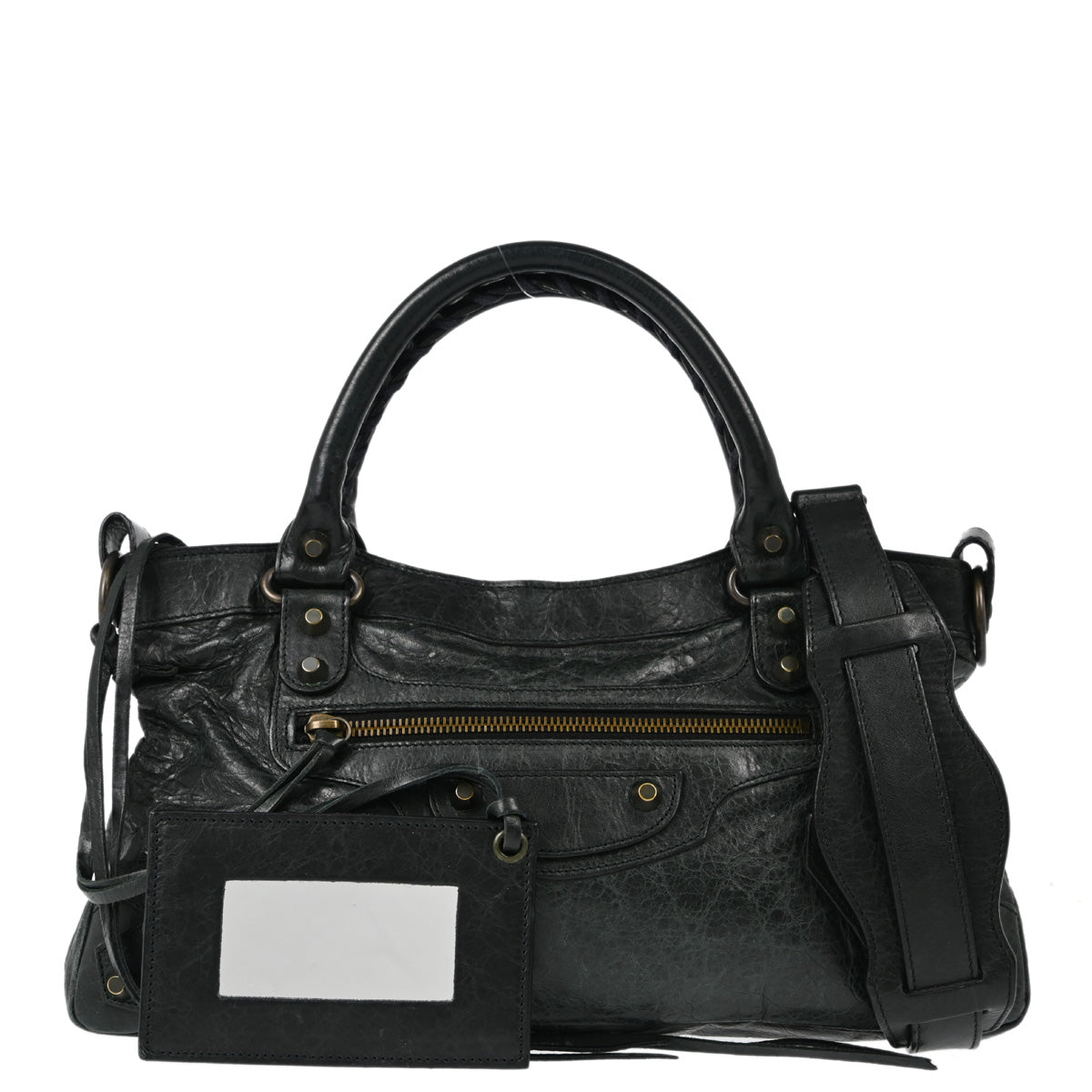 Balenciaga Black The First 2way Handbag