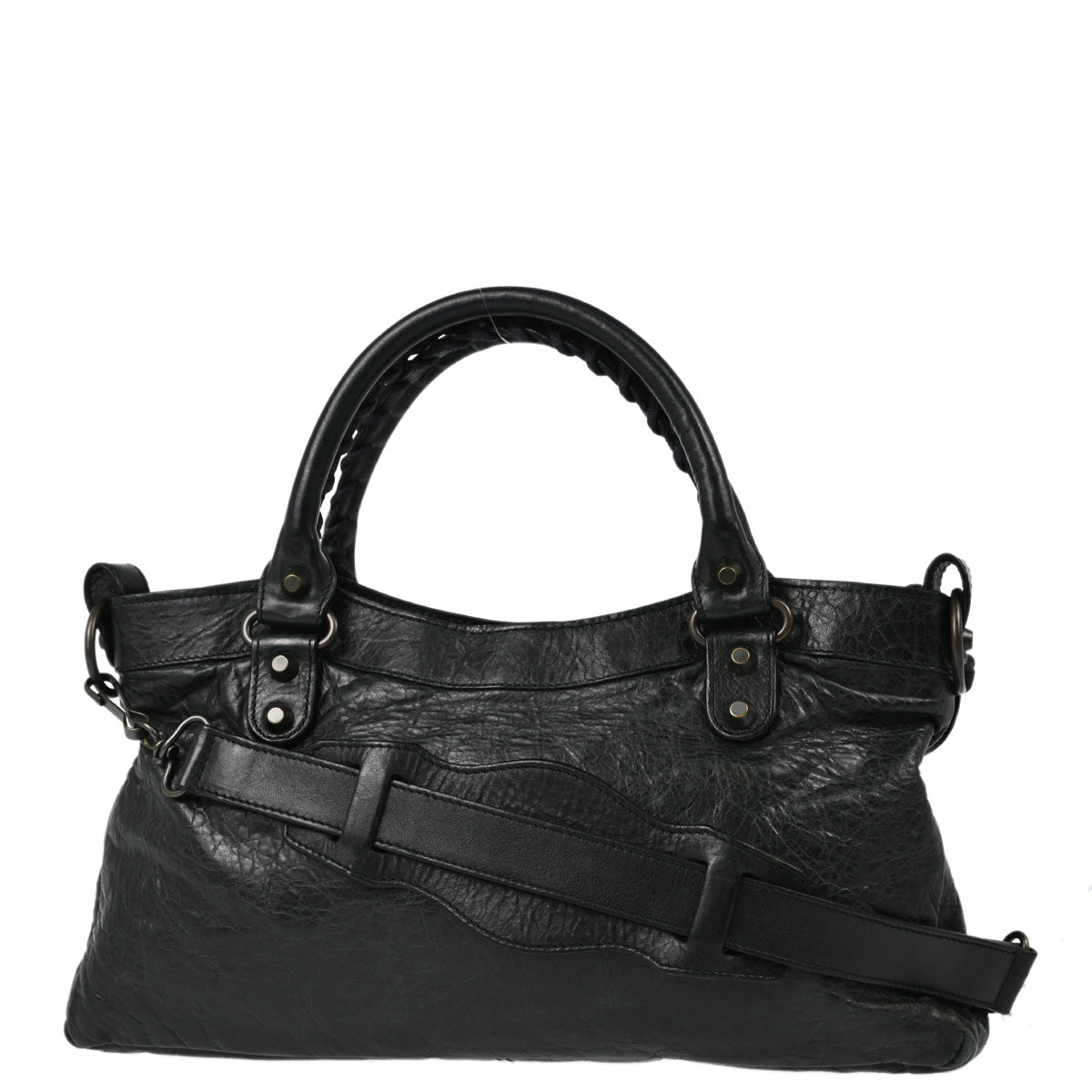 Balenciaga Black The First 2way Handbag