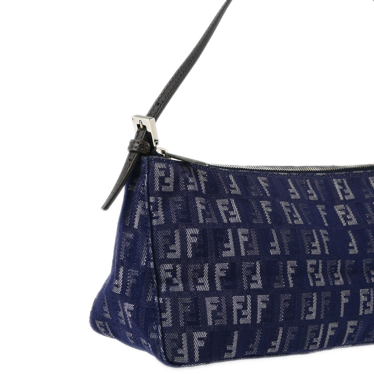 Fendi Navy Denim Zucchino Handbag