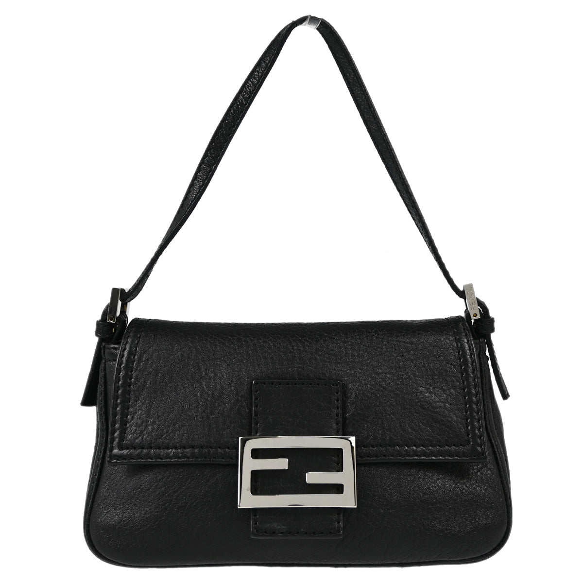 Fendi Black Mamma Baguette Handbag