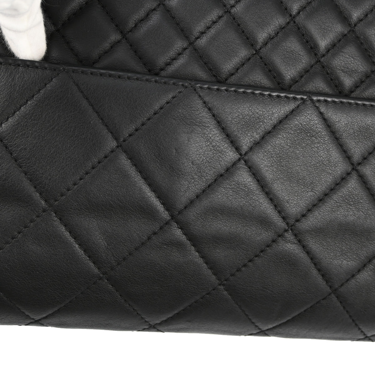 Chanel 2011 Black Calfskin Straight Flap Shoulder Bag