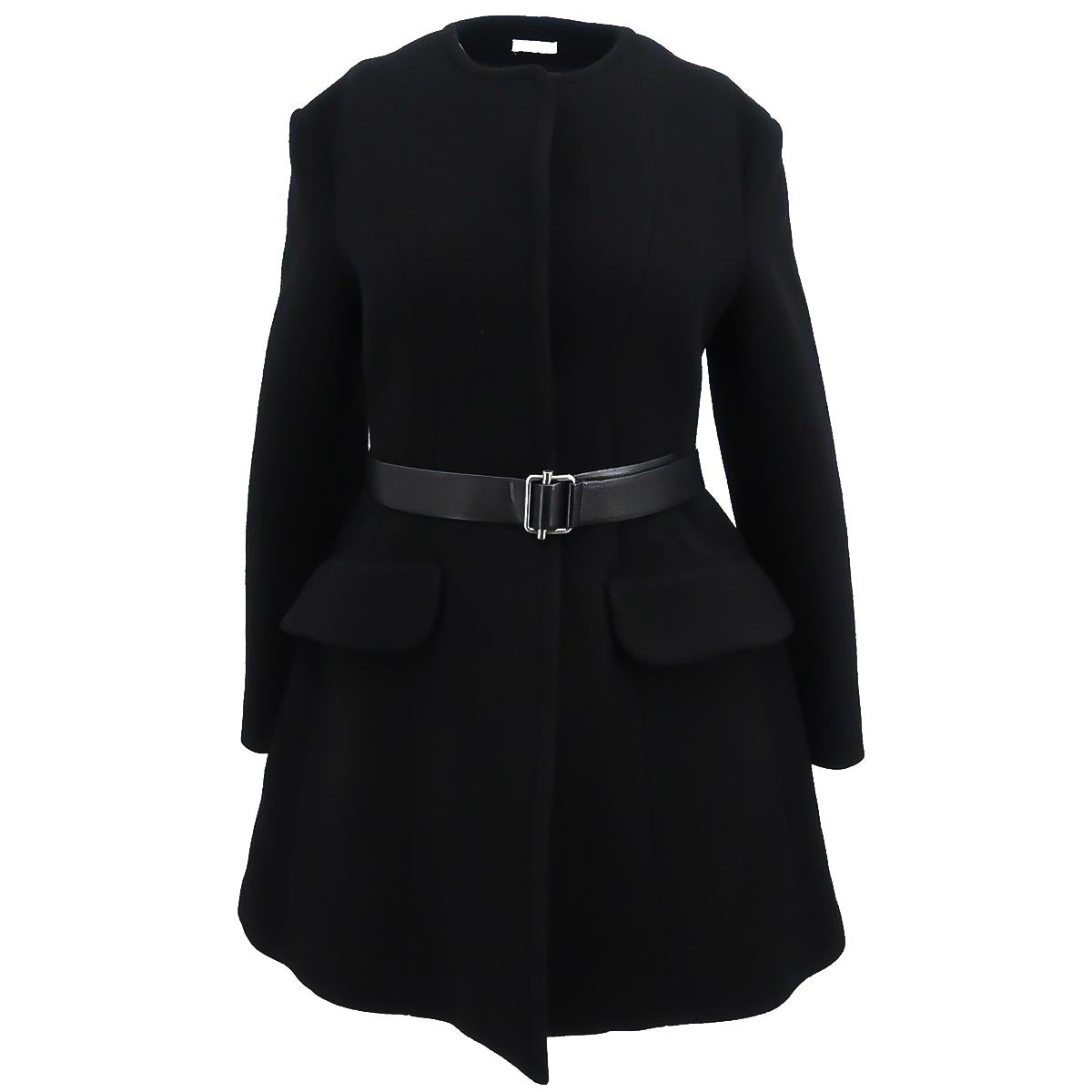 Miu Miu 2014 Collarless Coat Black #38