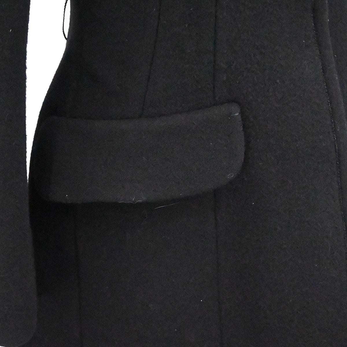 Miu Miu 2014 Collarless Coat Black #38