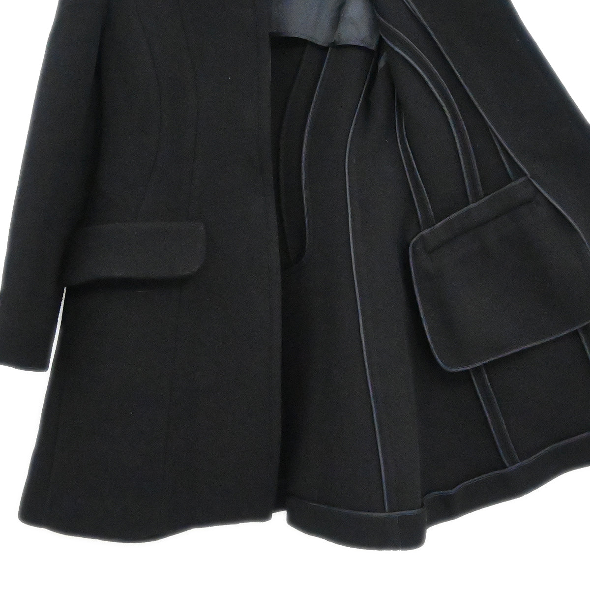 Miu Miu 2014 Collarless Coat Black #38