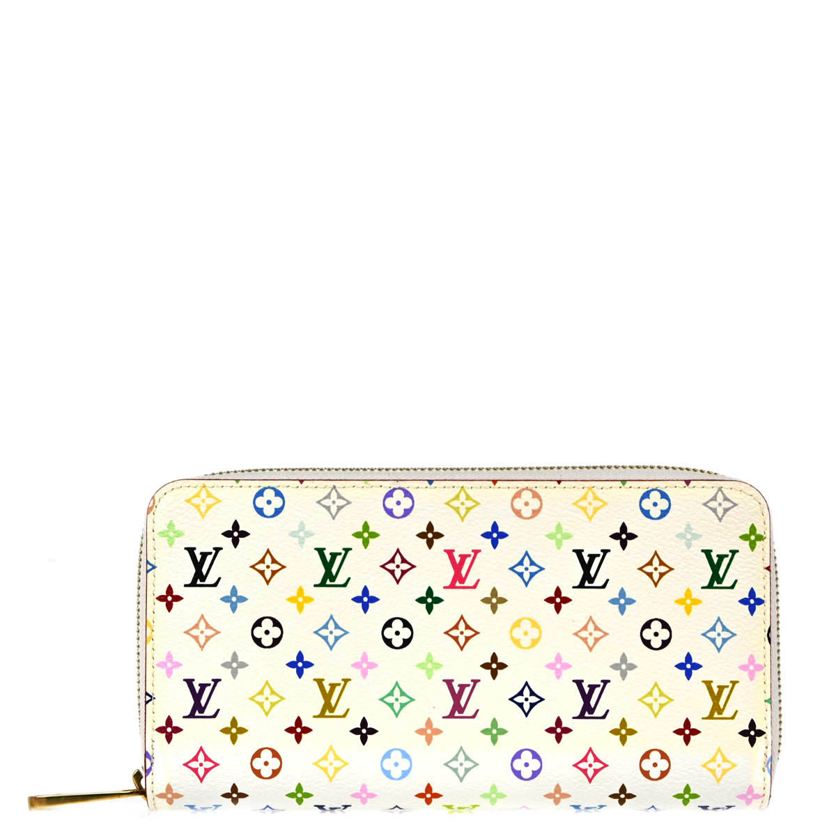 Louis Vuitton 2014 White Multicolor Zippy Wallet M60241