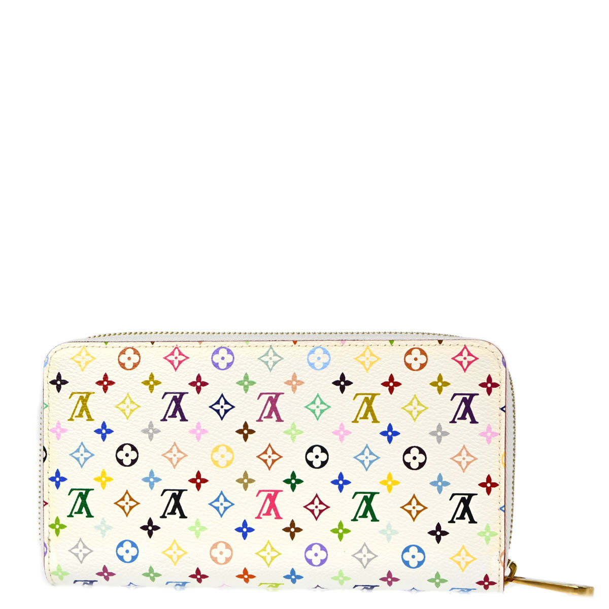 Louis Vuitton 2014 White Multicolor Zippy Wallet M60241