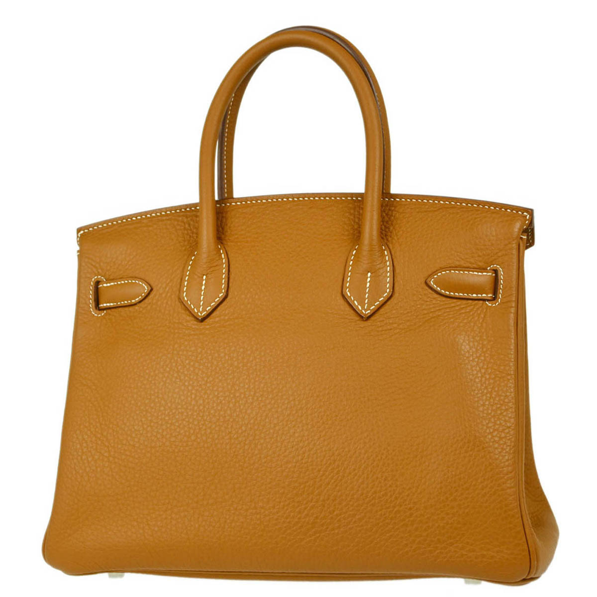 Hermes Gold 2010 Taurillon Clemence Birkin 30 Handbag