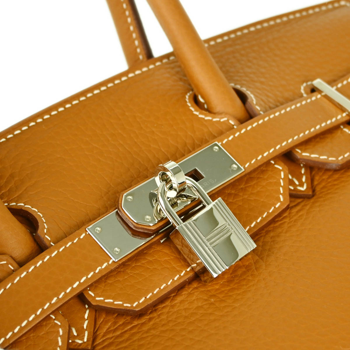 Hermes Gold 2010 Taurillon Clemence Birkin 30 Handbag