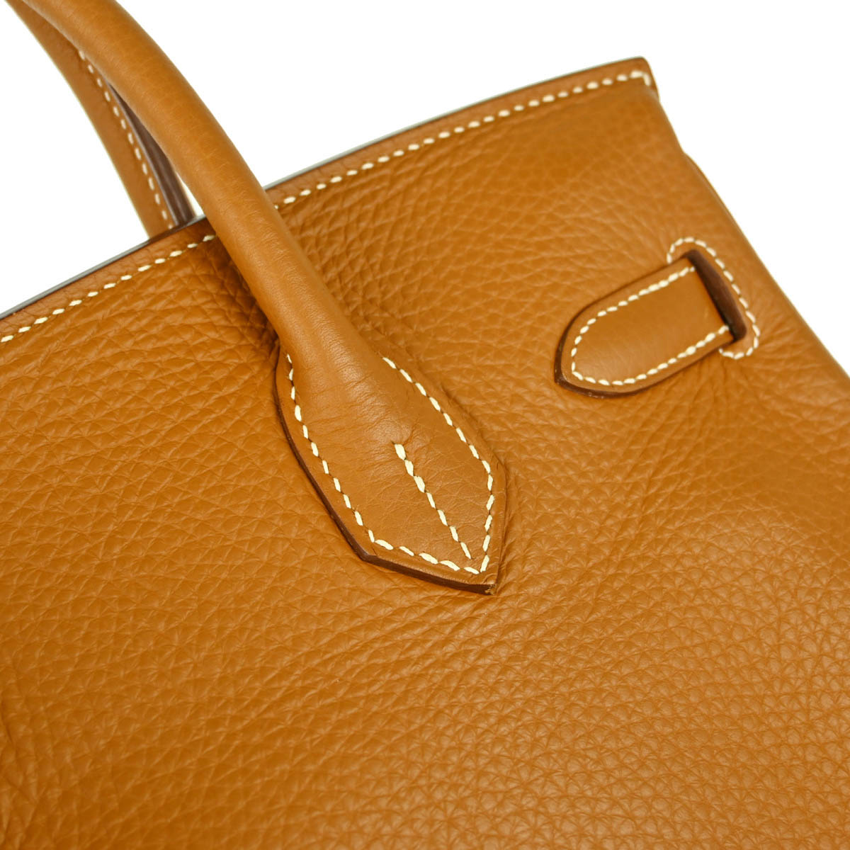 Hermes Gold 2010 Taurillon Clemence Birkin 30 Handbag