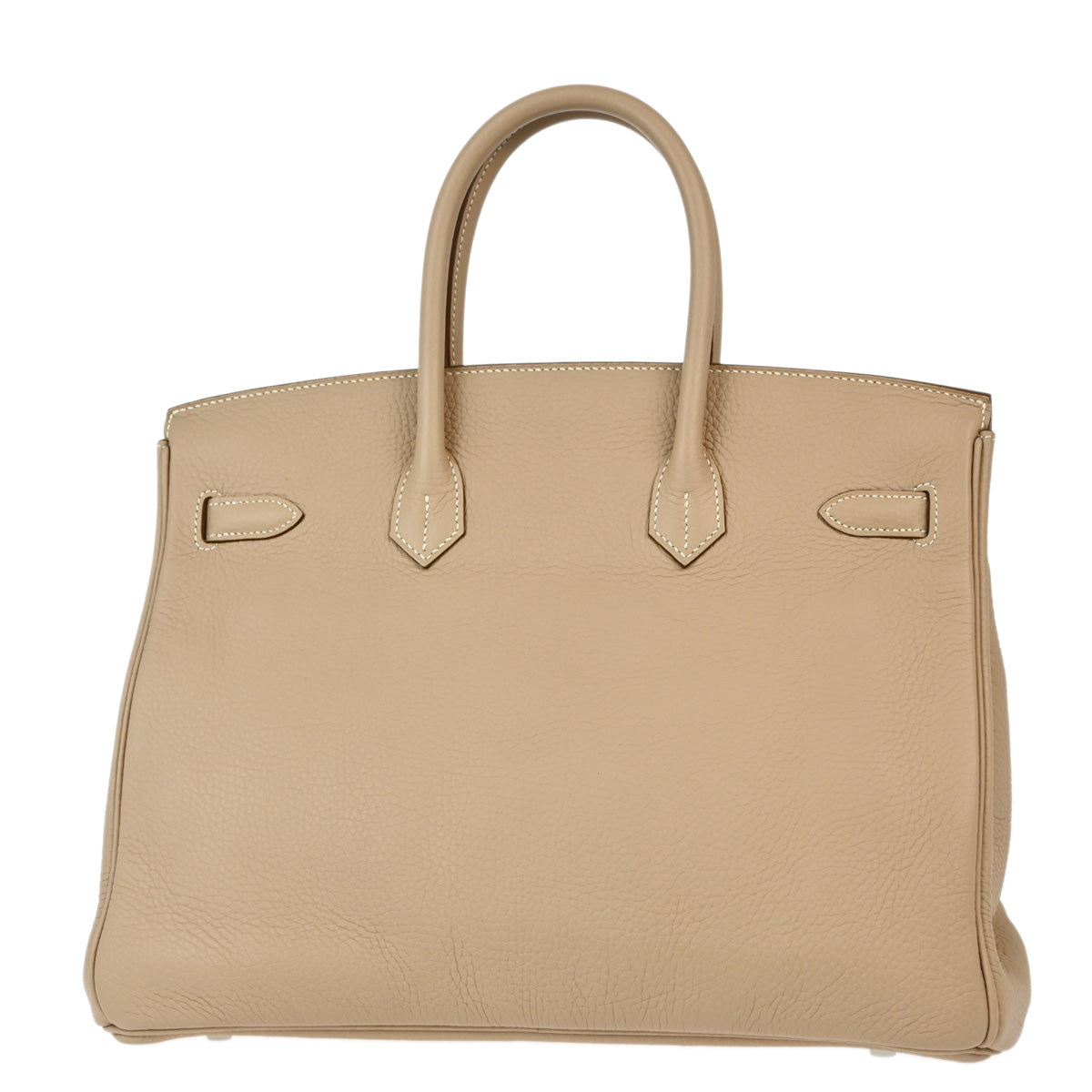 Hermes 2013 Argile Taurillon Clemence Birkin 35 Handbag