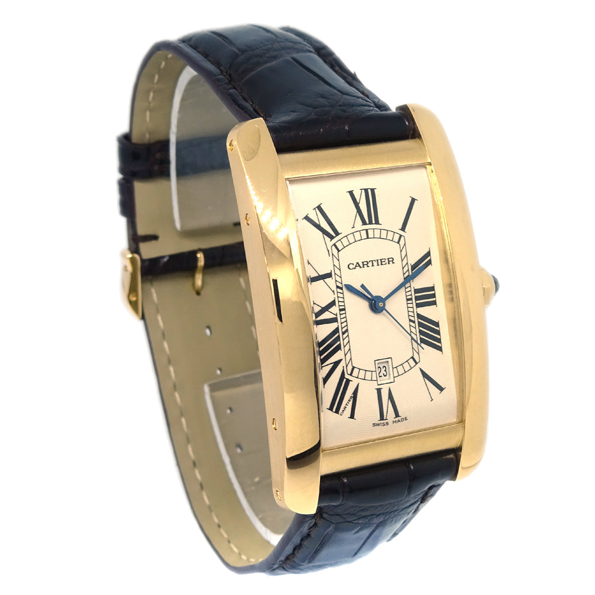 Cartier Tank Americaine LM Ref.W2603156 Self-winding Watch 18KYG Brown