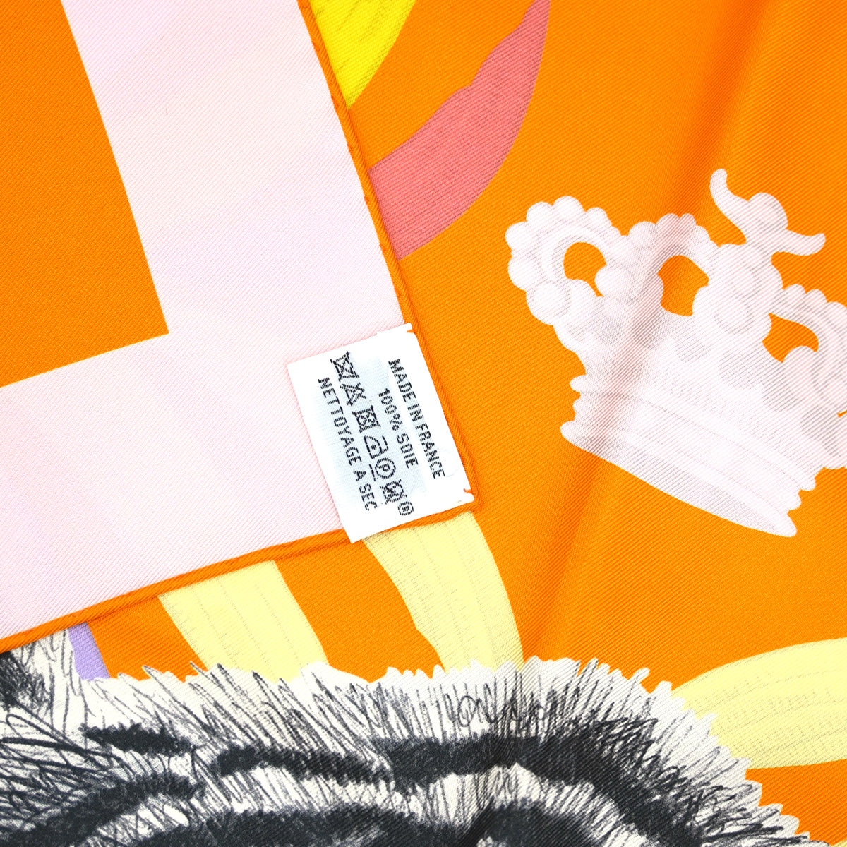 Hermes Scarf Carre 90 Orange Small Good