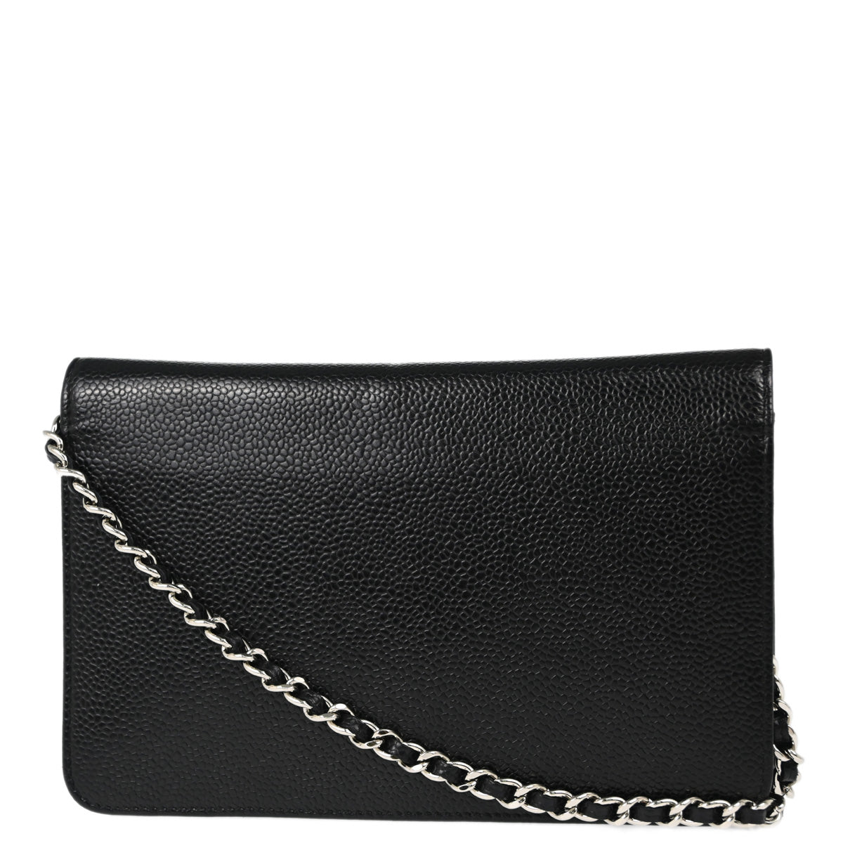 Chanel 2014 Black Caviar Wallet On Chain WOC