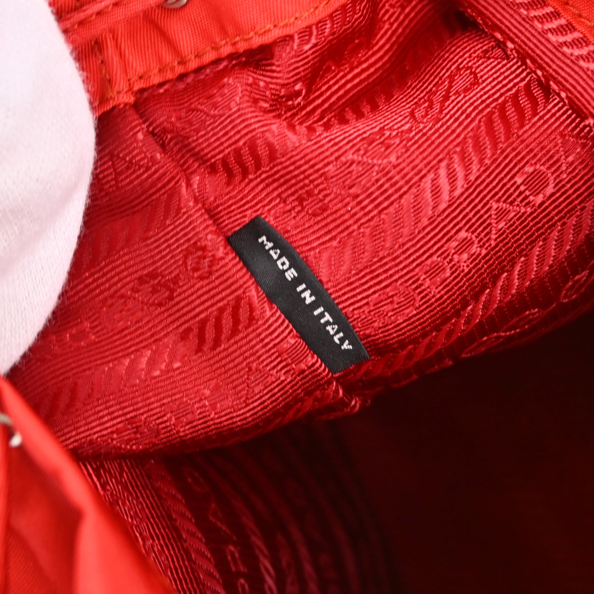 Prada Red Nylon 2way Backpack