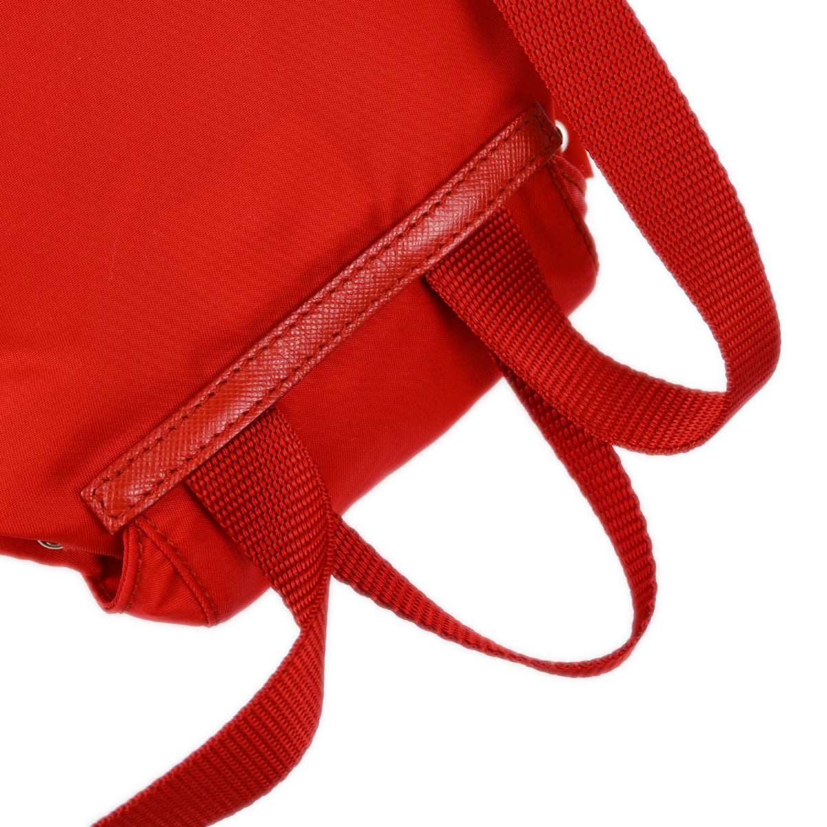 Prada Red Nylon 2way Backpack