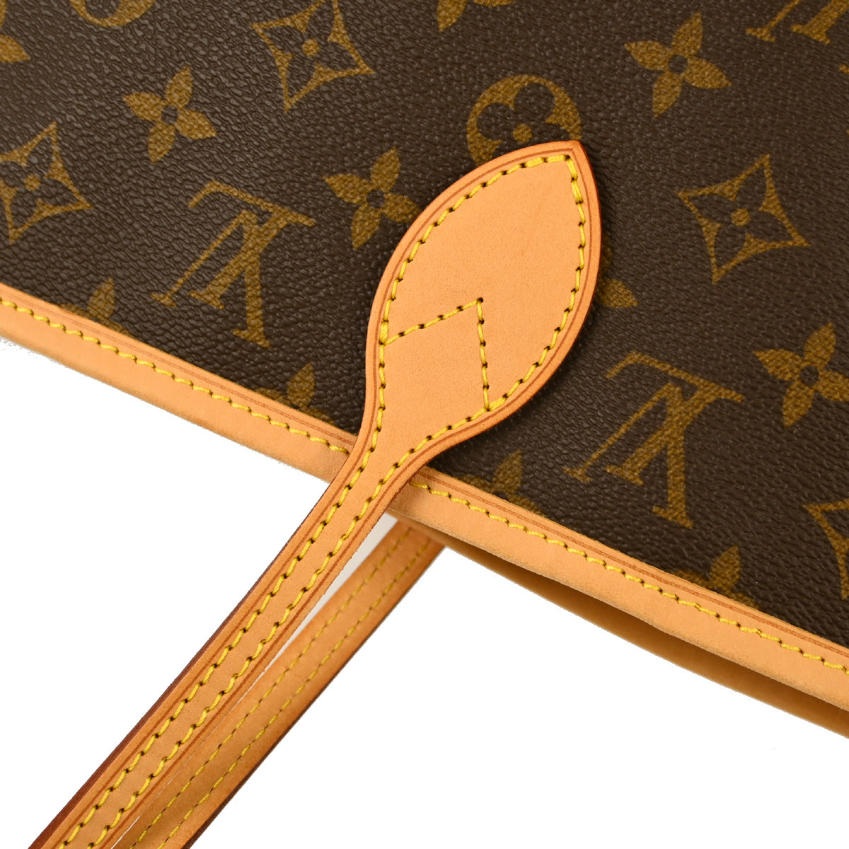 Louis Vuitton 2011 Monogram Neverfull MM Shoulder Tote Bag M40156