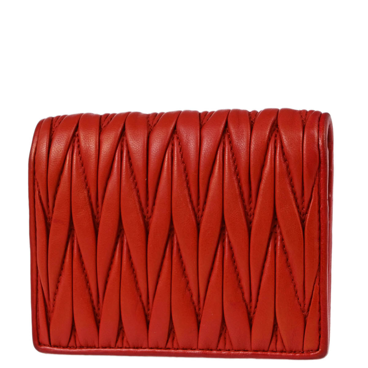 Miu Miu Red Lambskin Wallet