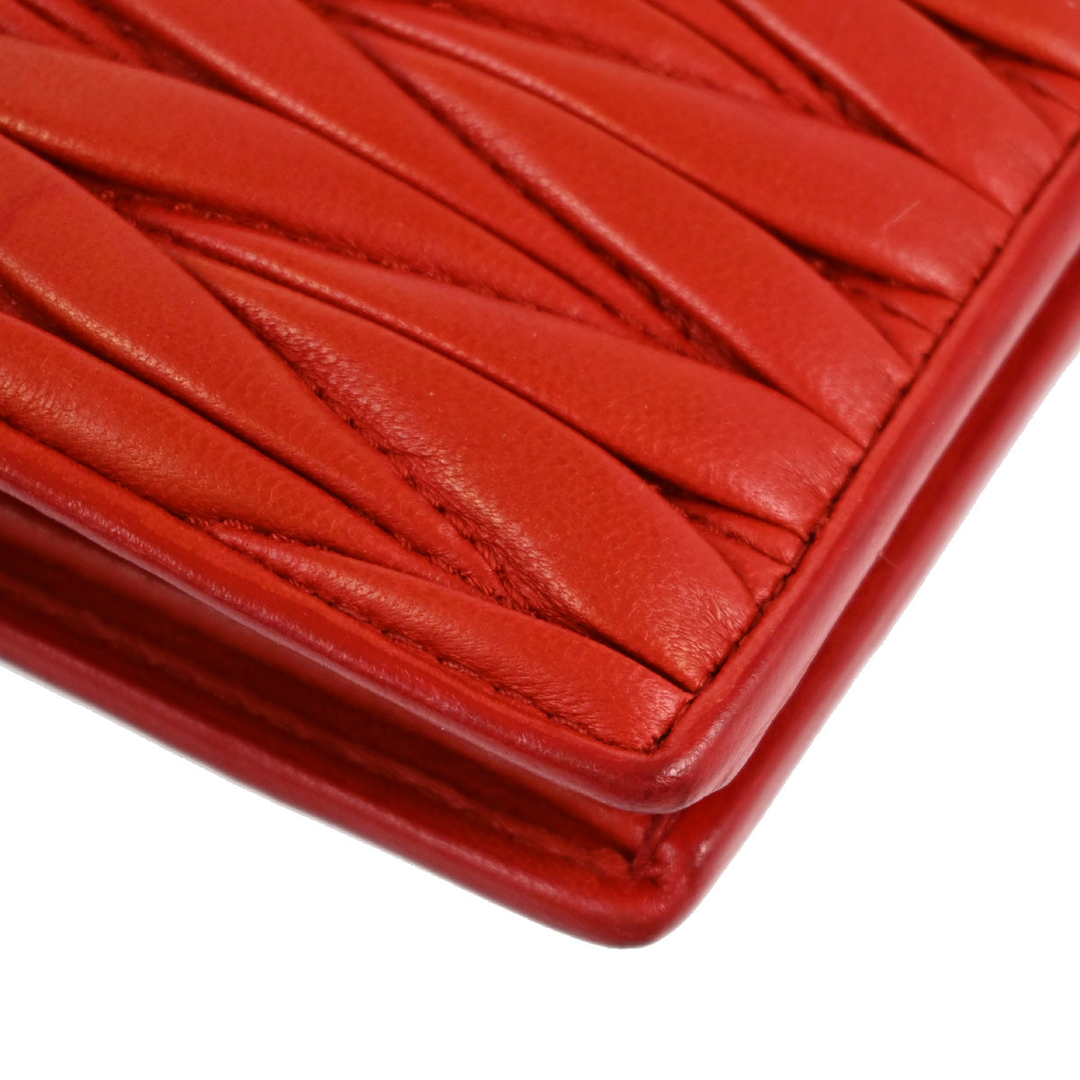 Miu Miu Red Lambskin Wallet