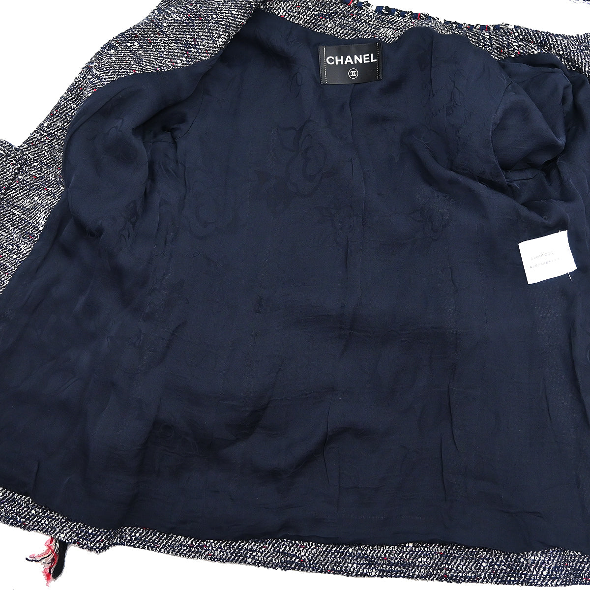 Chanel 2010 Setup Suit Jacket Skirt Navy #40