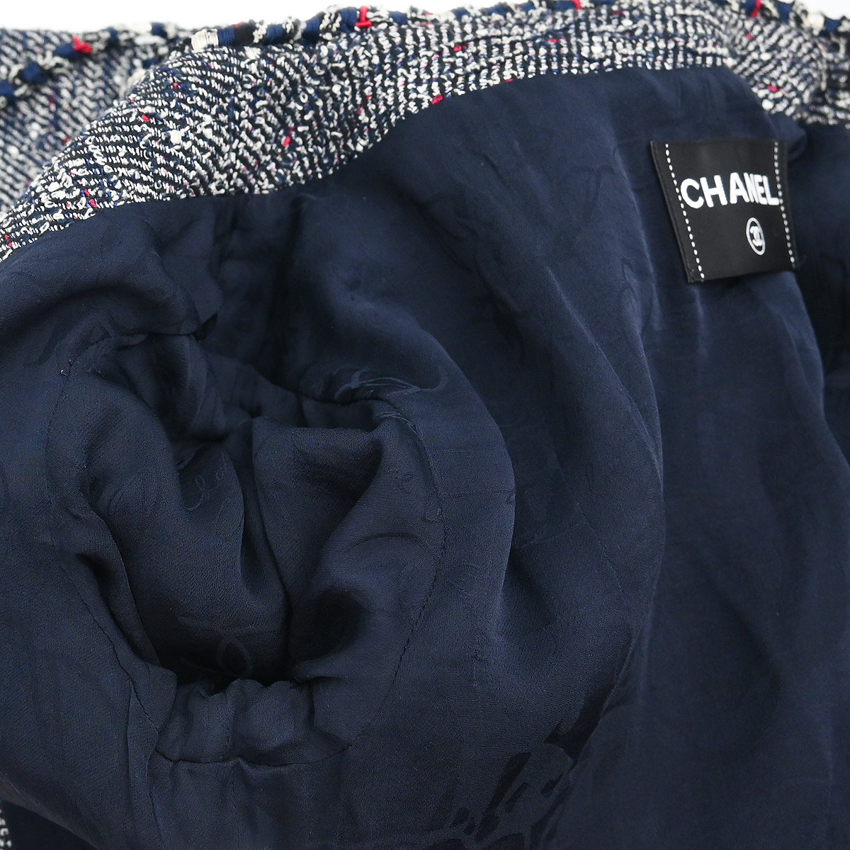 Chanel 2010 Setup Suit Jacket Skirt Navy #40