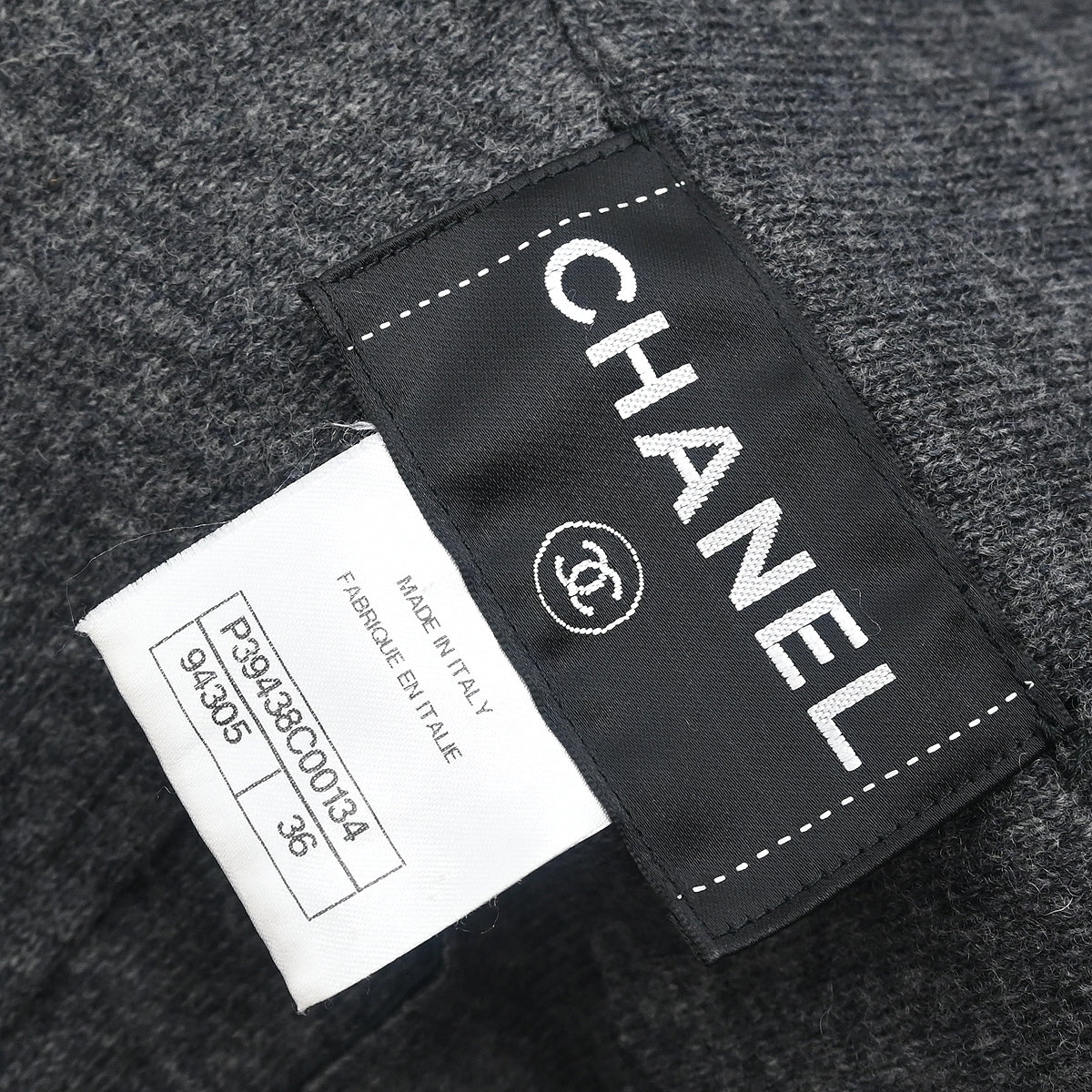 Chanel 2010 Zip Up Leather Jacket Black #36