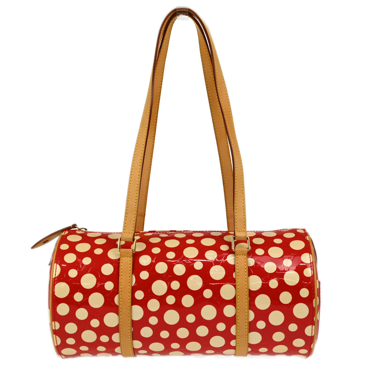 Louis Vuitton 2012 Red Vernis Dot Infinity Papillon Handbag M91425