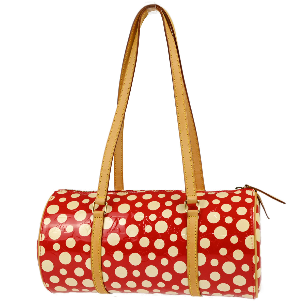 Louis Vuitton 2012 Red Vernis Dot Infinity Papillon Handbag M91425