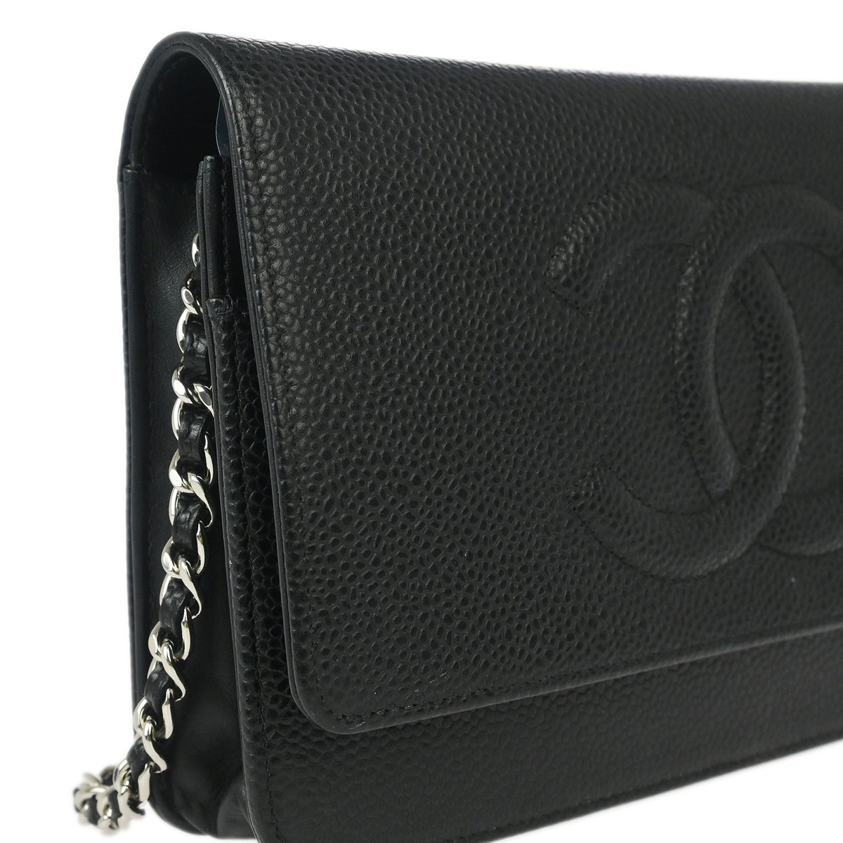 Chanel 2014 Black Caviar Timeless WOC