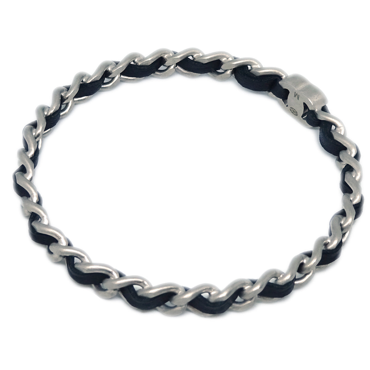 Chanel 2013 Bangle Silver Black B13P