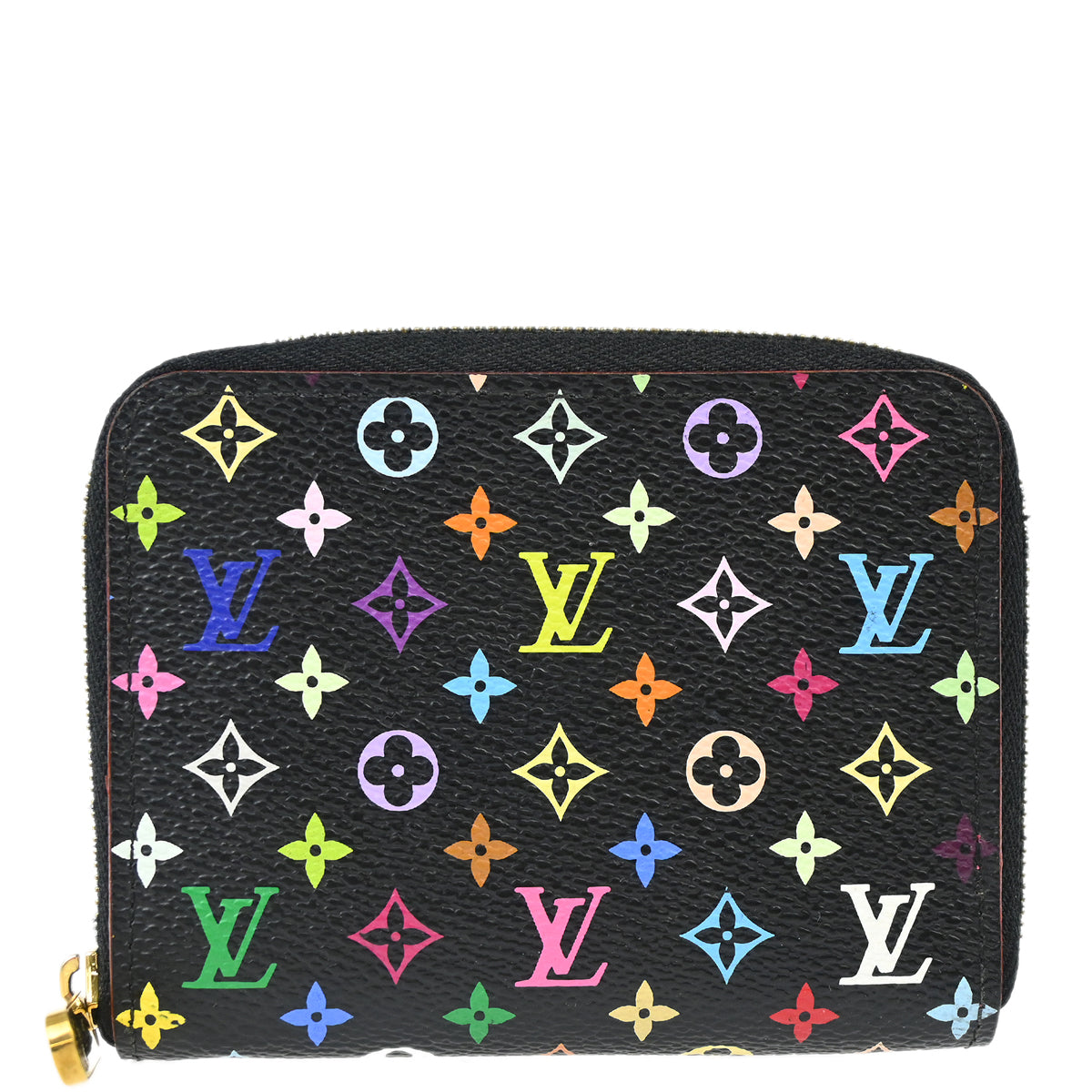 Louis Vuitton 2010 Black Multicolor Zippy Coin Purse Wallet M93740