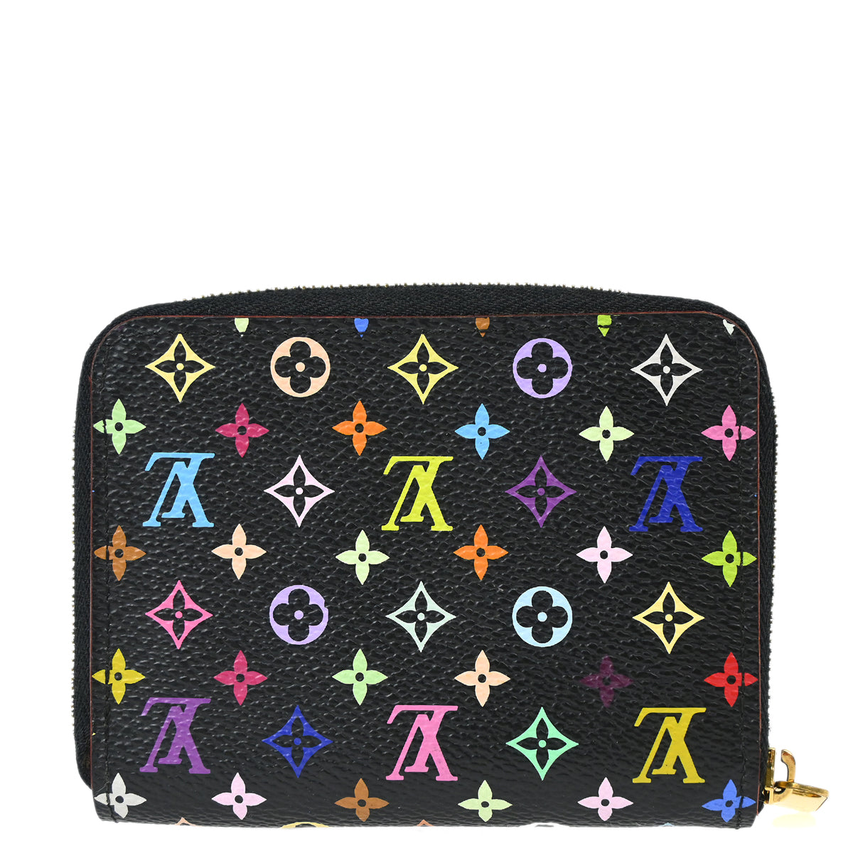 Louis Vuitton 2010 Black Multicolor Zippy Coin Purse Wallet M93740