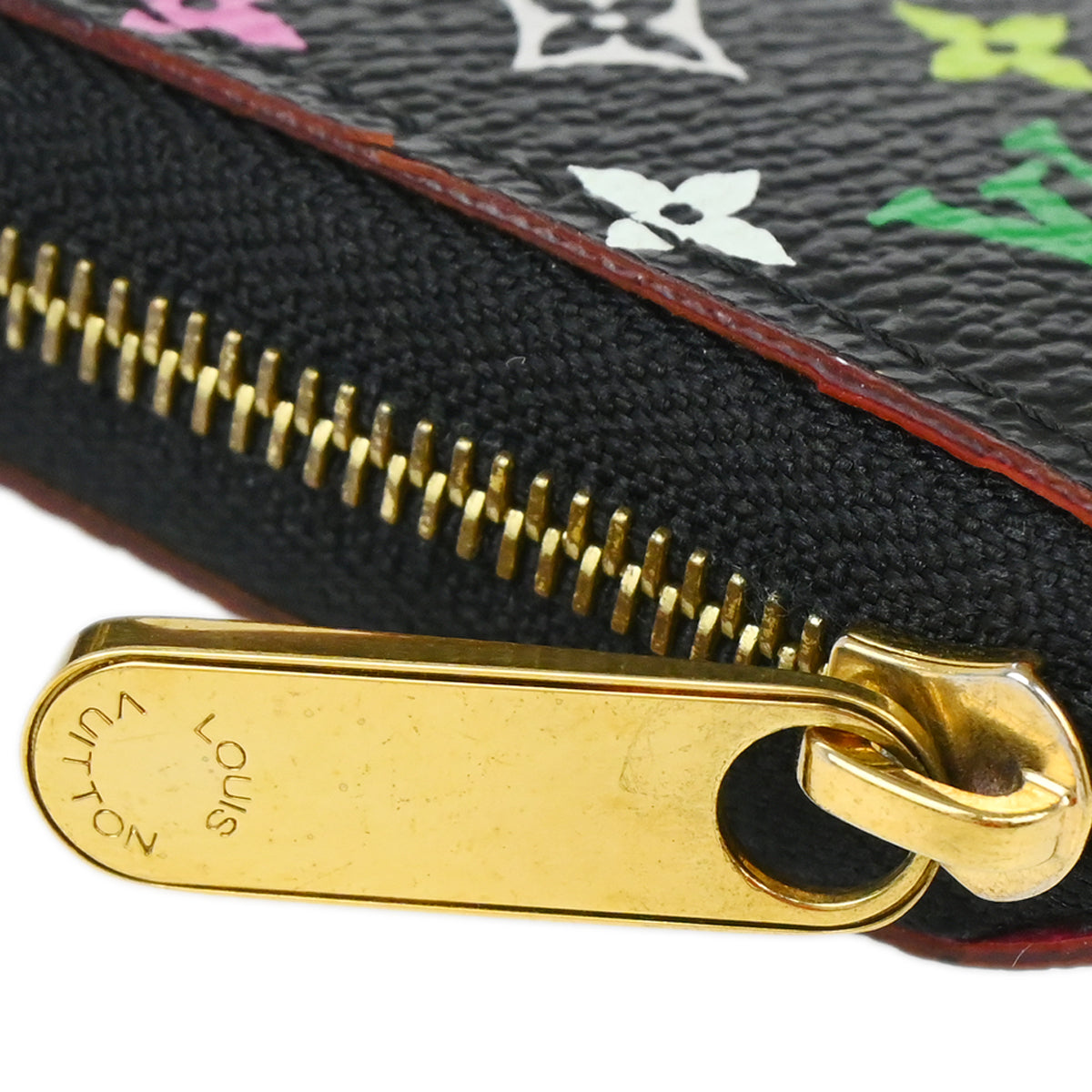 Louis Vuitton 2010 Black Multicolor Zippy Coin Purse Wallet M93740