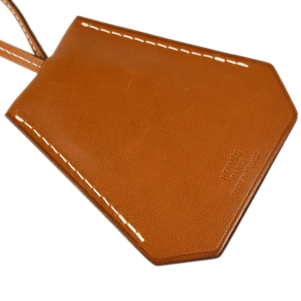 Hermes Brown Leather Clochette Pendant Necklace